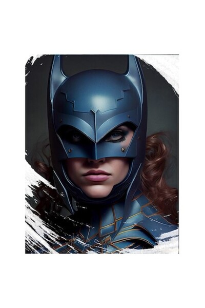 OEM Autocolant Batman Face Portrait, Marvel Superheroes, Multicolor, Margini ...