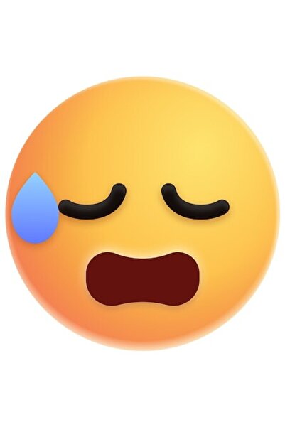 OEM Autocolant emoticon/emoji cu lacrimi triste și margini albe, vinil PVC, 1...