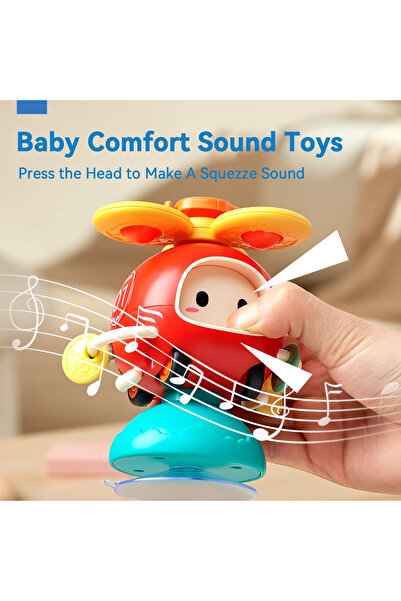 Krista Teething toy with suction cup and spinner, Toy car