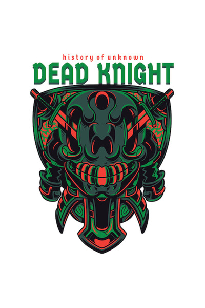 OEM Autocolant cu săbii de luptă, Cavalerul Nopții, textul „Cavalerul Mort”, ...