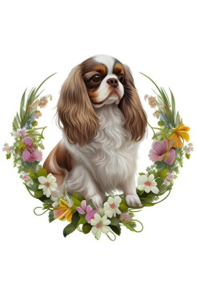 OEM Autocolant din vinil PVC – Ilustrație cu un cățeluș pufos ușor trist și f...