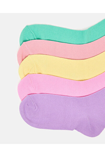 REDTAG Senior Girls Assorted Crew Socks (5 Pairs)