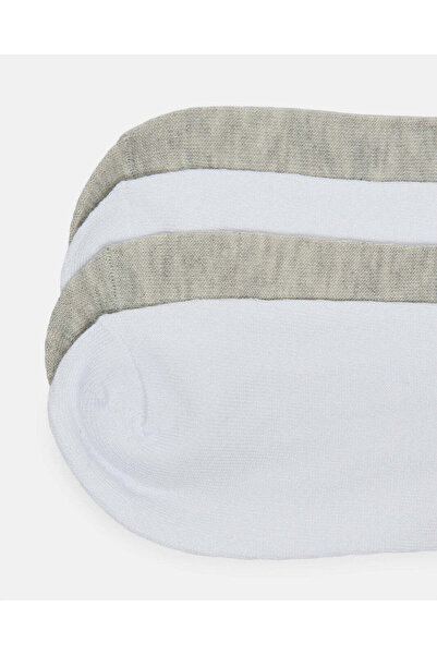 REDTAG Women White And Grey Ankle Box Socks (8 Pairs)