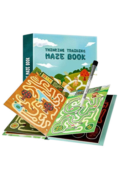 Krista Carte cu 24 de pagini reutilizabile pentru a exersa concentrarea, urma...