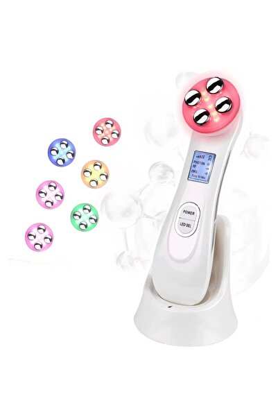 AMYMAT lifting and facial firming device with photons for skin rejuvenation, pink