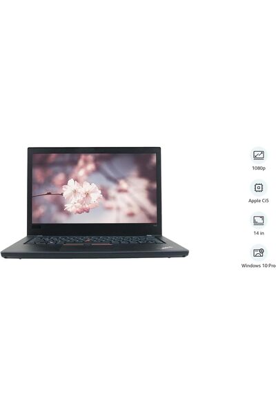 LENOVO (Refurbished) ThinkPad T480 - Intel Core i5 (8th Gen), 16GB RAM, 256GB SSD, 14.1" Windows 10