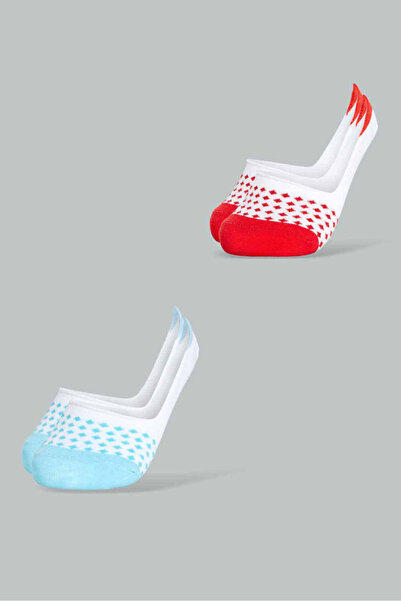 REDTAG جوارب بيضاء غير مرئية للأولاد الكبار (عبوة من قطعتين)