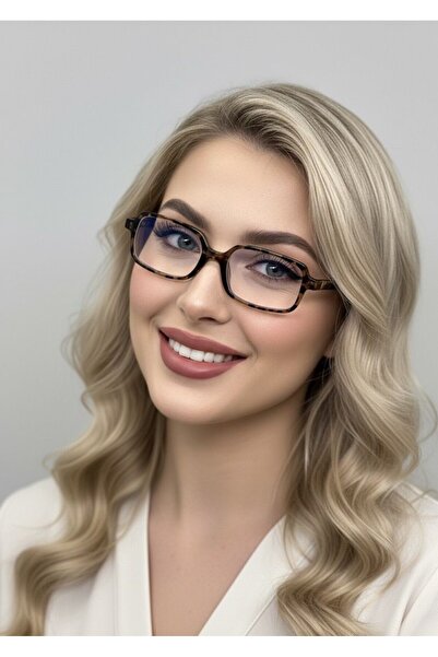 Makro Optik Women's Mabel Blue Light Protection Screen Glasses Leopard