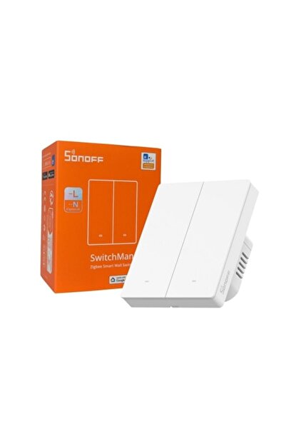 Sonoff ZBM5-2C-80W Smart Switch, 2-Channel, Zigbee, White