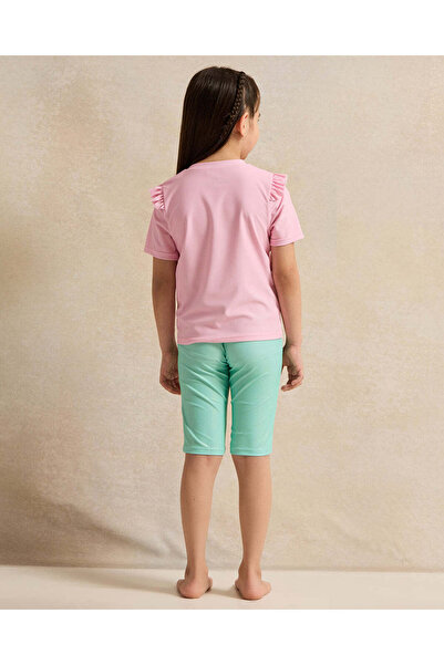 REDTAG Girls Pink And Green Printed Swim Set (2 Piece)