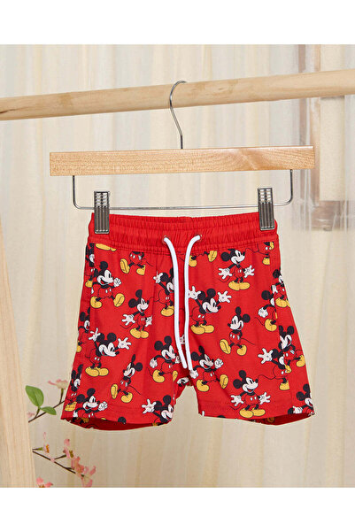 REDTAG Infant Boys Red Printed Swim Set (2 Piece)