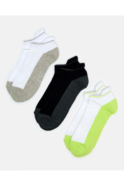 REDTAG جوارب رياضية متنوعة للرجال للكاحل، نصف تيري (عبوة من 3 قطع)