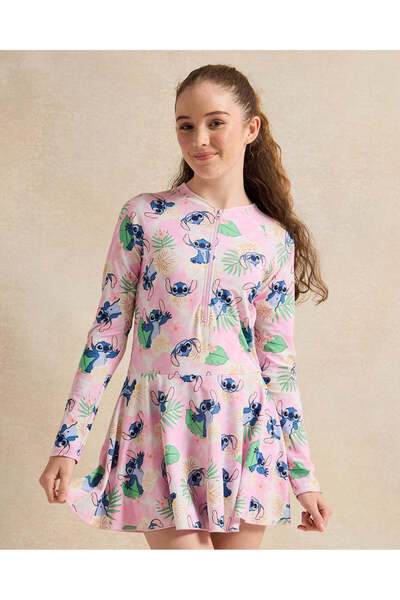 REDTAG Senior Girls Pink Swim Dress