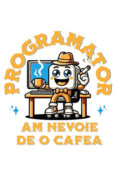 OEM Autocolant animat pentru iubitorii de calculatoare - Programator (cafea ș...