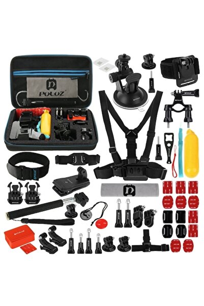PULUZ PKT09 53+1 Accessory Kit for DJI Osmo Action & GoPro, Storage Case, Black