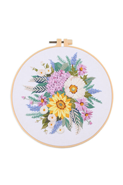 NO BRAND New Flower Embroidery Kit Material Pack