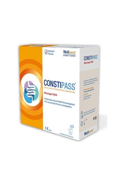 Wellcare Constıpass Macrogol 3550 Probiyotik Içeren Takviye Edici Gıda 10 Sase