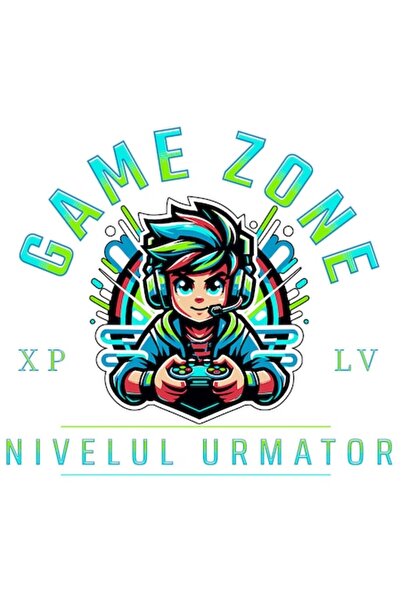 OEM Autocolant în stil anime pentru băieți, text de jucător „Game Zone Next L...