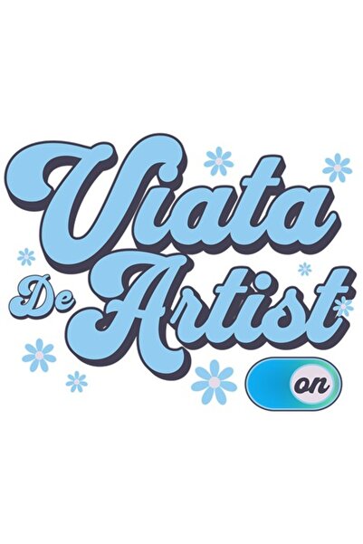 OEM Autocolant cu design abstract - flori colorate, buton pornit/oprit, text ...