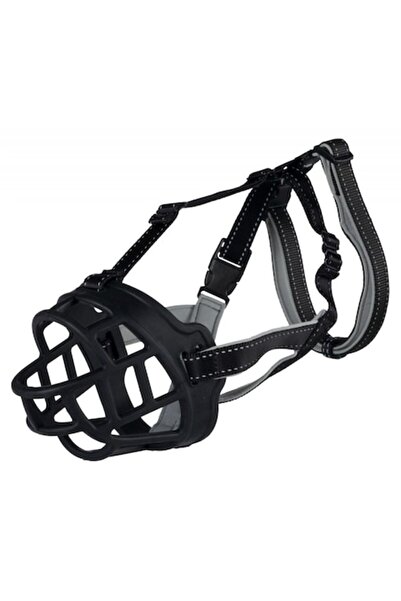 Trixie Botniță flexibilă din silicon L - Cap 26 cm / Botniță 31 cm - Neagră