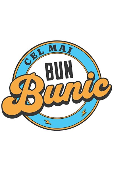 OEM Autocolant „Cel mai bun bunic” (românesc) din PVC, vinil, 10 cm, bordură ...