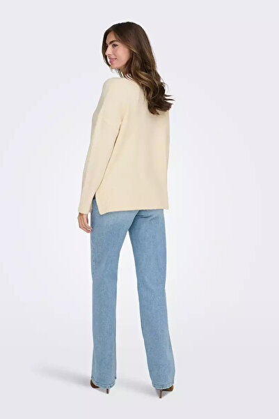 ONLY Onlhazel supradimensionat Pulover cu gât roșu din material subțire Pulover 15352853