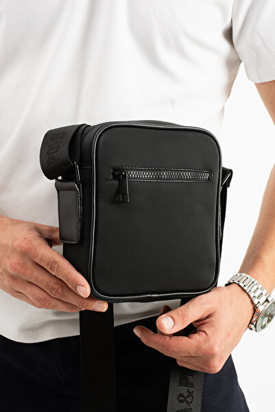 Mega & Polo Men's Casual Sports Travel Crossbody Bag Satin Fabric Water Repellent Lightweight Shoulder Chest Bag