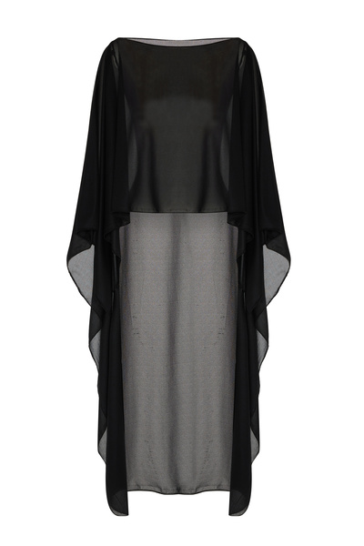 AQUELLA Black Crepe Kaftan