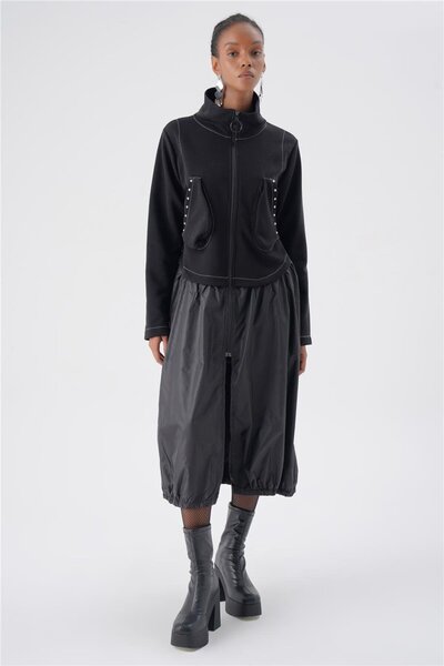 Punk Queen PARAŞÜT GARNİLİ CEPLİ HIRKA