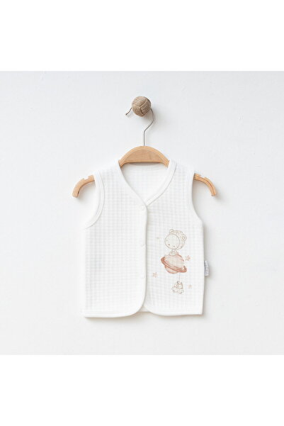 Gümüş Baby Kids Baby Quilted Vest 100% Cotton Fabric