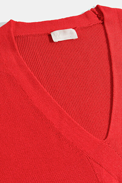 W Collection Red V-Neck Knitwear