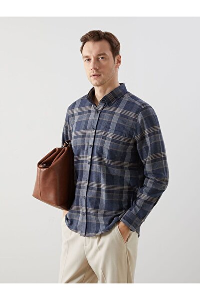 LC Waikiki LCWAIKIKI Classic Regular Fit Long Sleeve Gabardine Men's Shirt