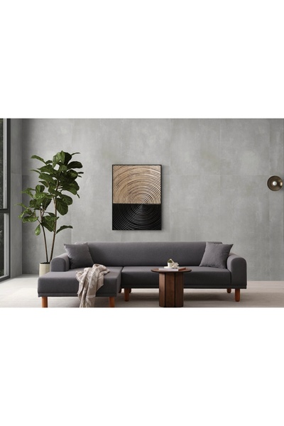 Vivense TİERA BOHEM TAKIMI, GRİ, SOL KÖŞE