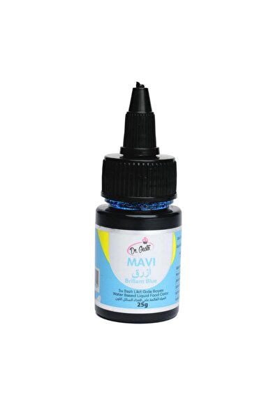 Dr. Gusto Su Bazlı Likit 25 Gr Mavi Gıda Boyası – Pasta, Krem Şanti ve Şeker Hamuru İçin Canlı Renk Boyası