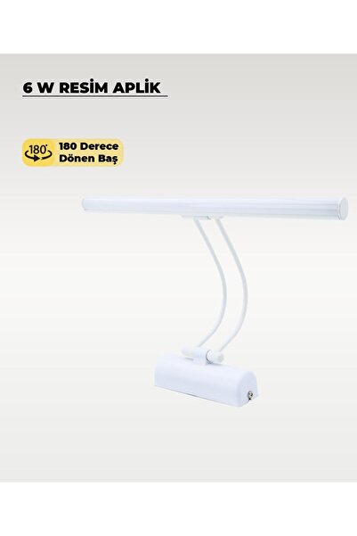 AC AYDINLATMA 6W White Flute Sconce 3200K (Yellow Light)