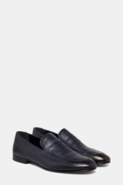 W Collection Dark Blue Leather Shoes