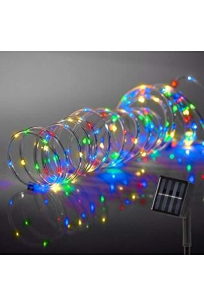 OEM Furtun Luminos Solar cu 100 de Becuri LED cu Programe 4.95 m - Multicolor