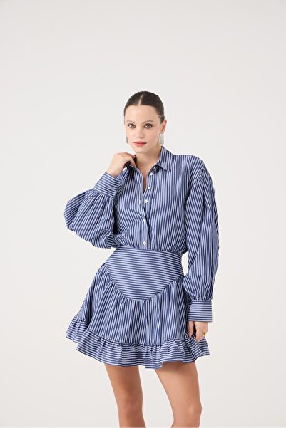 HOLLY LOLLY Міні-сукня Ashley з корсетом, синя