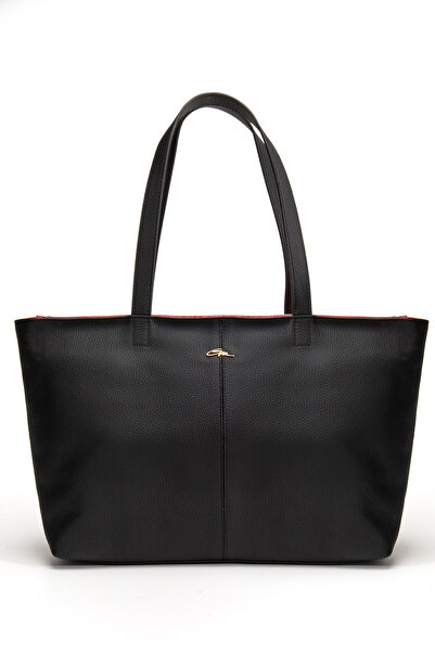 gio&mi Vera Shoulder Bag Genuine Leather Black