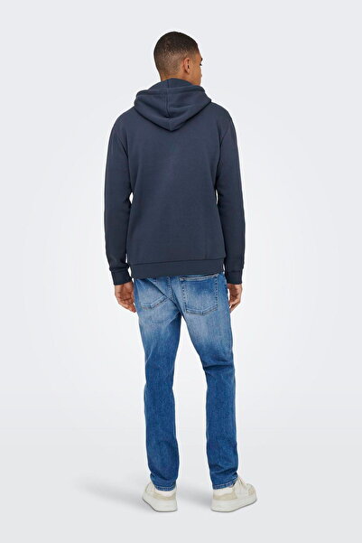 ONLY & SONS Чоловічий світшот з капюшоном - з кишенями-кенгуру, довгими рукавами, зручним кроєм