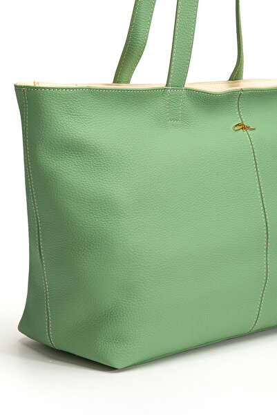 gio&mi Vera Shoulder Bag Genuine Leather Green