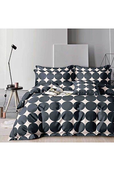 Patul Bed Linen, Satin Cotton, Sulphur, 2 Persons, Double Bed, 4 Pieces