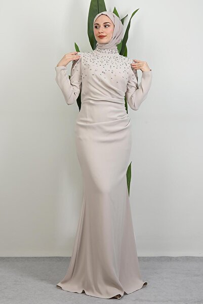 GİYZAMİLA Esin Abiye Krem