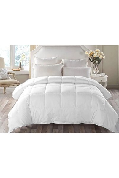 OEM Winter duvet with wool filling, 100% cotton damask cover, size 180x210 cm, white