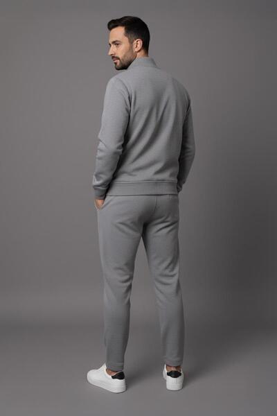 Sabri Özel Spor Eşofman Gri Melanj