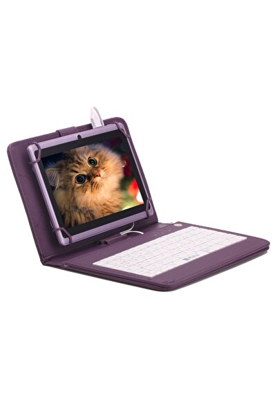 MRG 9 Inch Tablet Case With Micro Usb Keyboard Model X, Purple