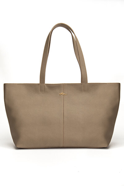 gio&mi Vera Shoulder Bag Genuine Leather Gray