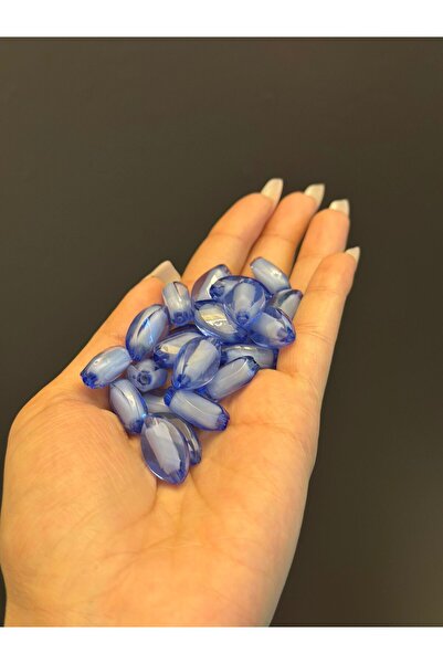 Gönülden Tasarım Set de 25 mărgele din plastic cu design transparent de 2 cm ...