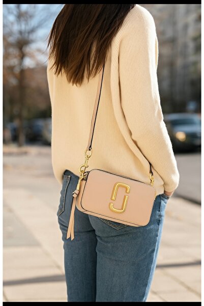 Gri boncuk Deri bej portföy,çapraz çanta