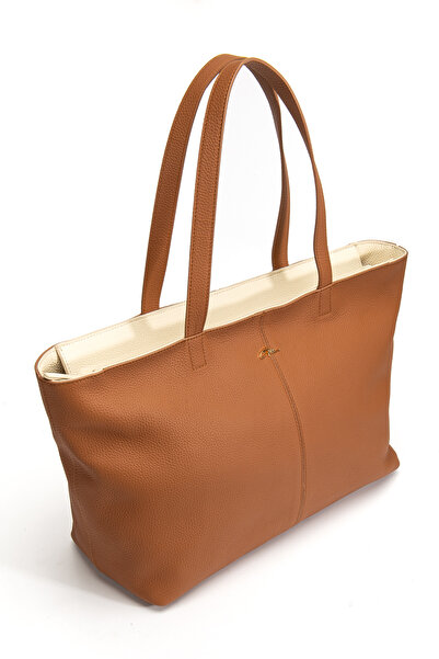 gio&mi Vera Shoulder Bag Genuine Leather Tan